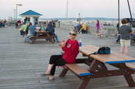 Awaiting July 4 fireworks at the pier in St Ignace Michigan
