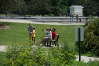 Decorah Iowa.  Jan with her bird watching buddies.