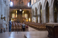 In the sanctuary at Ste Severin church in Paris.