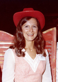 September, 1974.  AAMA Bobbin Show in Dallas Texas.  On her way home from Dallas to Washington DC, Jan stopped in Atlanta to visit friend Terri Dobratz Ozley and her husband Lee.  Prior to marrying Lee, Terri was a co-worker at AAMA with Jan; she resigned to marry Lee, who worked at KSA with Bill.  Lee and Terri needed someone to make a foursome for Saturday night dinner, and Bill was volunteered.  The rest is history.  Read about it at http://innkeepersgazette.com/oldies_1.htm.  Skip down to the Blind Date topic.
