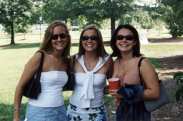 Julie_190.jpg - November, 2002 with Nikki & Catherine at Elon University.  Fall of your senior year.
