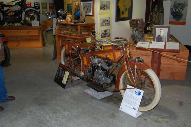 wheelsThruTime0074.JPG - The famous one of a kind 1916 Traub bike.  It was found built into a wall in the 1990's.  Nobody knows who built it, or why they put it in the wall.